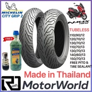 MICHELIN CITY GRIP 2  TUBELESS FREE TIRE SEALANT &amp; PITO by 110/90/12 120/70/12 130/70/13 by 110/70/13 130/70/13 140/60/13 150/70/13