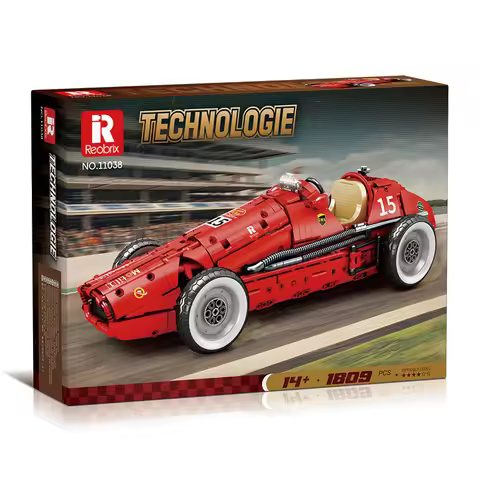 IN STOCK Reobrix 11038 MOC Technical 1:8 Vintage Sports Car Building Blocks Bricks Model Toys for Bo