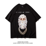 S-7XL 100% Cotton Men T Shirt Oversized Plus Size T-shirts Harajuku Short-sleeved Sports Tees Men's 