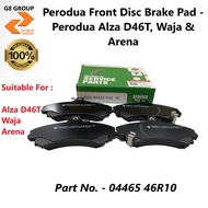 Perodua Front Disc Brake Pad - Perodua Alza D46T, Waja & Arena ( 04465 46R10 )