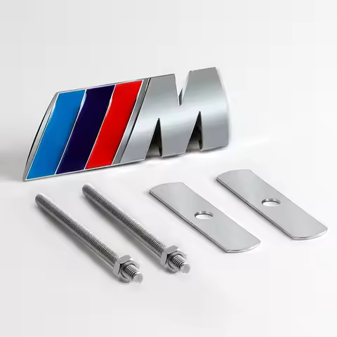 M Emblem 3D Metal Car Front Grille Badge Accessories For BMW M E34 E36 E60 E90 E46 E39 E70 F10 F30 X