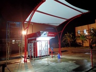 canopy membrane agtex 550gsm warna hitam , membrane berikut pemolaan dan accessories (tidak termasuk