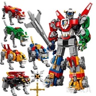 Compatible with Lego Deformation Robot Voltron Beast King GoLion Mech High Difficulty Assembling Toy Building Blocks Mod