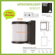 Yetplus W8001 LED Updownlight 15W (Warm White 3000k)- 2 years warranty / Lampu Dinding/ Lampu LED / 