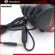 BUR_ Audio AUX Cable High Fidelity Anti-interference Replaceable Headphone Upgrade Audio Cable for HyperX Cloud Mix Cloud Alpha