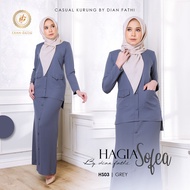HAGIA SOFIA KURUNG CASUAL, BAJU KURUNG, KURUNG MODEN - GREY
