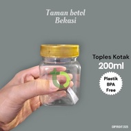 200ML SQUARE PLASTIC JAR SPICE JAR/ SAMBAL JAR/