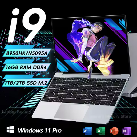 i9 Windows 11 Pro Laptop Intel CORE i9-8950HK N5095A Notebook 14.1 Inch 16GB RAM 1TB 2TB SSD 1920*10