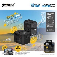 TA70 6輸出PD/PPS 70W Gan 旅行充電器｜旅行轉插｜充電轉插｜充電蘇頭