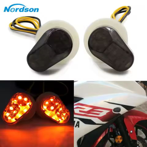 Nordson Motorcycle LED Bulb Turn Signals Indicator flashing photoflash lights For Yamaha YZF R1 R6 R
