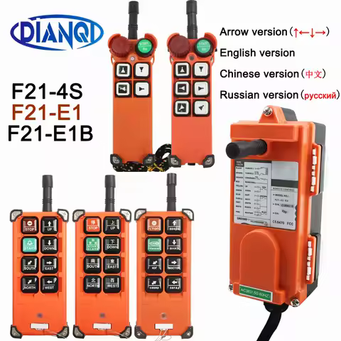 12V 24V Wireless Industrial remote controller switches Hoist radio Control Crane switch F21-4S F21-E