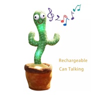 TikTok Hot Sale Talking Dancing Cactus Plush Shake Toy with Song &amp; Dance Early Education Birthday Gift for Kid Teen Boy and Girl