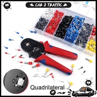 Higher Quality Crimper Plier Set Self-Adjustable Ratchet Wire Crimping Tool w/ Crimp Connectors