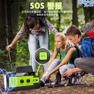 防災手搖發電機手動小型家用戶外太陽能應急充電式手電筒收音機