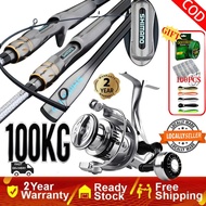 Reel Fishing Rod Set Combo Barang Mancing Set Joran Pancing Jigging Spinning Casting Set bc