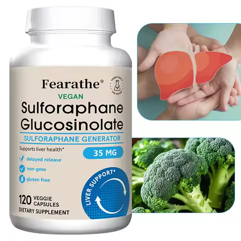 Sulforaphane Glucosinolate Capsules, Broccoli Seed Extract, Antioxidant, Cellular & Liver Cell Welln