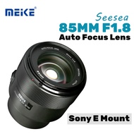 Meike 85mm F1.8 Full Frame Auto Focus Medium Telephoto STM Lens for Sony E-Mount Mirrorless Cameras 