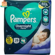 NEW Pampers Overnight Pants XL-XXL 26 Pieces