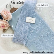 🌹SET PANEL LACE LINING VALENTINO🌹 BAJU KURUNG, KAIN PASANG, FULLLACE, BORDERLACE,DRESS,JUBAH,NIKAH,T