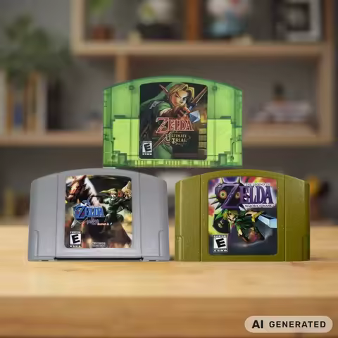 N64 Game Cassette,The Legend of Zelda Dark Hyrule Fantasy，Master Quest，Suitable for 64-bit NTSC US C