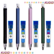 KUGIGI Mechanical Pencil 2B/4B/6B/8B Pencil Refill Metal Stationery Sketch Writing Drawing Tool