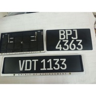 Car number plate aluminium (Euro Design) with frame