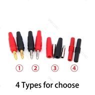 Audio Speaker adapter Red Black 4mm Banana Male Female to Female Plug copper Connector Socket extens