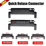 2pcs Watch Band Connectors 20mm To 18mm 20mm 22mm To 22mm 22mm To 20mm Strap Spring Bars Accessories