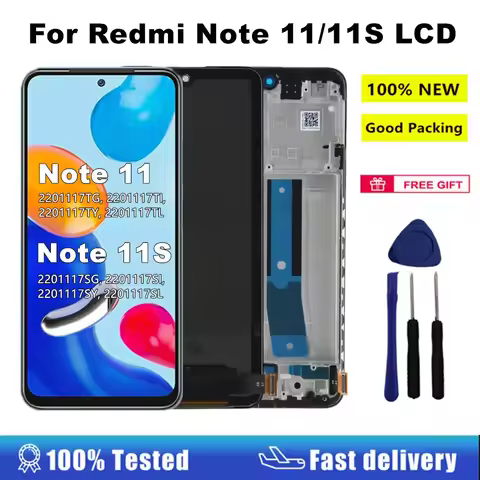 AMOLED LCD For Xiaomi Redmi Note 11 11S LCD Display Touch Screen Digitizer For Redmi Note 11S 220111