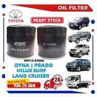 S2U Oil Filter Toyota Dyna Prado Hilux Surf Land Cruiser O-1640 90915-03006 90915-30002 Penapis Miny
