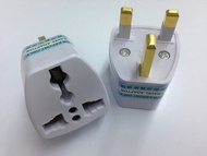 UK 3Pin Plug Travel Adaptor Universal HK US AU EU MY SG