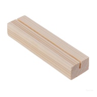 Top Simple Wood Place Card Holders Rectangle Table Number Stands for Wedding Desk