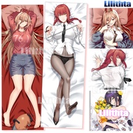 Pillowcase Chainsaw Man Makima Himeno Power Game Character Pillow Cover Cartoon Custom Made Body Lon