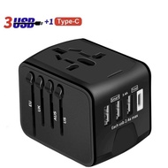 Universal Travel Charger Travel Adapter 3 Usb Port+1 Type C