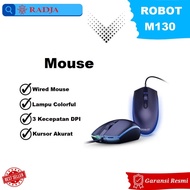 Wired Mouse Cable Robot M130 Colorful LED Speed 3 DPI