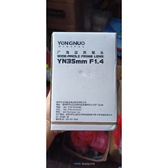 Yongnuo 35mm f1.4 prime lens( Canon )