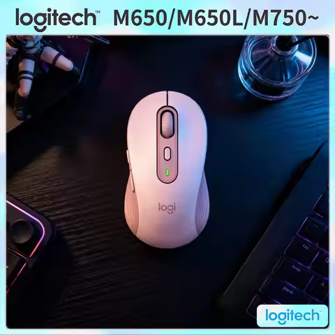 Logitech M650/M650L Signature Wireless Mouse - Advanced Optical Sensor, Rubber Grips, 5 Custom Butto