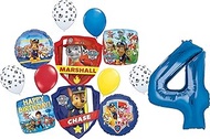 Anagram Paw Pups on Patrol Chase and Marshall 4th Birthday Party Supplies Police and Fire Rescue Bad