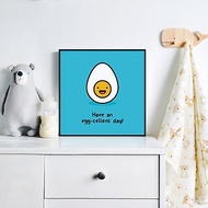 完美的一天 -雞蛋掛畫/水煮蛋正能量/可愛小品/趣味諧音畫作佈置