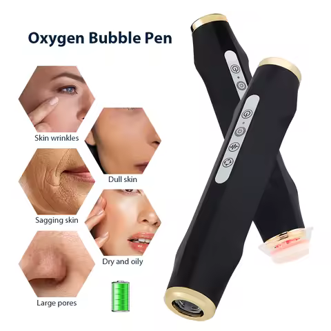 Portable Oxygen Bubble Pen CO2 Oxygen Handheld Facial CO2 Gel Facial Skin Care Device Facial SPA Oxy