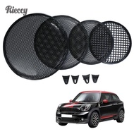 1Pc 8/10/12 Inch Black Metal Mesh Round Car Subwoofer Speaker Cover