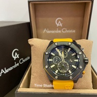 Alexandre Christie Chronograph FKM Rubber Men's Watch 9601MCRIPBAYL