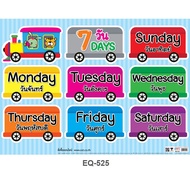 7 Days Train Paper Poster EQ-525