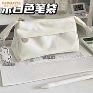 clear pencil case pen holder desktop organiser Japan kokuyo Guoyu creamy-white Pencil Bag 2024 Stude