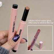 Sky Pink Tube Press Matte Velvet Solid Long Lasting Waterproof Lipstick Matte Lip Glaze With T6u5