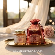 Red Pouch Set Honey Madu Doorgift Event Doorgift Wedding Favors Etsy Chinese Wedding