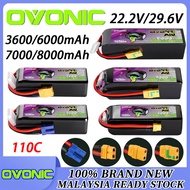 Ovonic Air Rebel 110C 6S 8S Lipo Battery XT90 / EC5 / XT60 for FPV Whoop Quadcopter Racing Drone 360