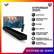 Vinnfier VF Hyperbar 3000 MAX 160W Bluetooth 5.3 All-In-One Soundbar Speaker USB ARC Aux-In Optical