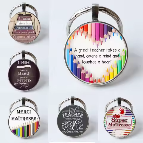 Hot Selling Teacher's Day Keychain Gift Pendant