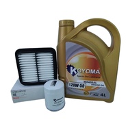 A388# DAIHATSU PERODUA MIRA KANCIL L5 TURBO AIR FILTER + OIL FILTER + KOYOMA 20W50 MINERAL ENGINE OI